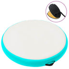 Aufblasbares Gymnastik-Kissen mit Pumpe 100x100x10 cm PVC Grün