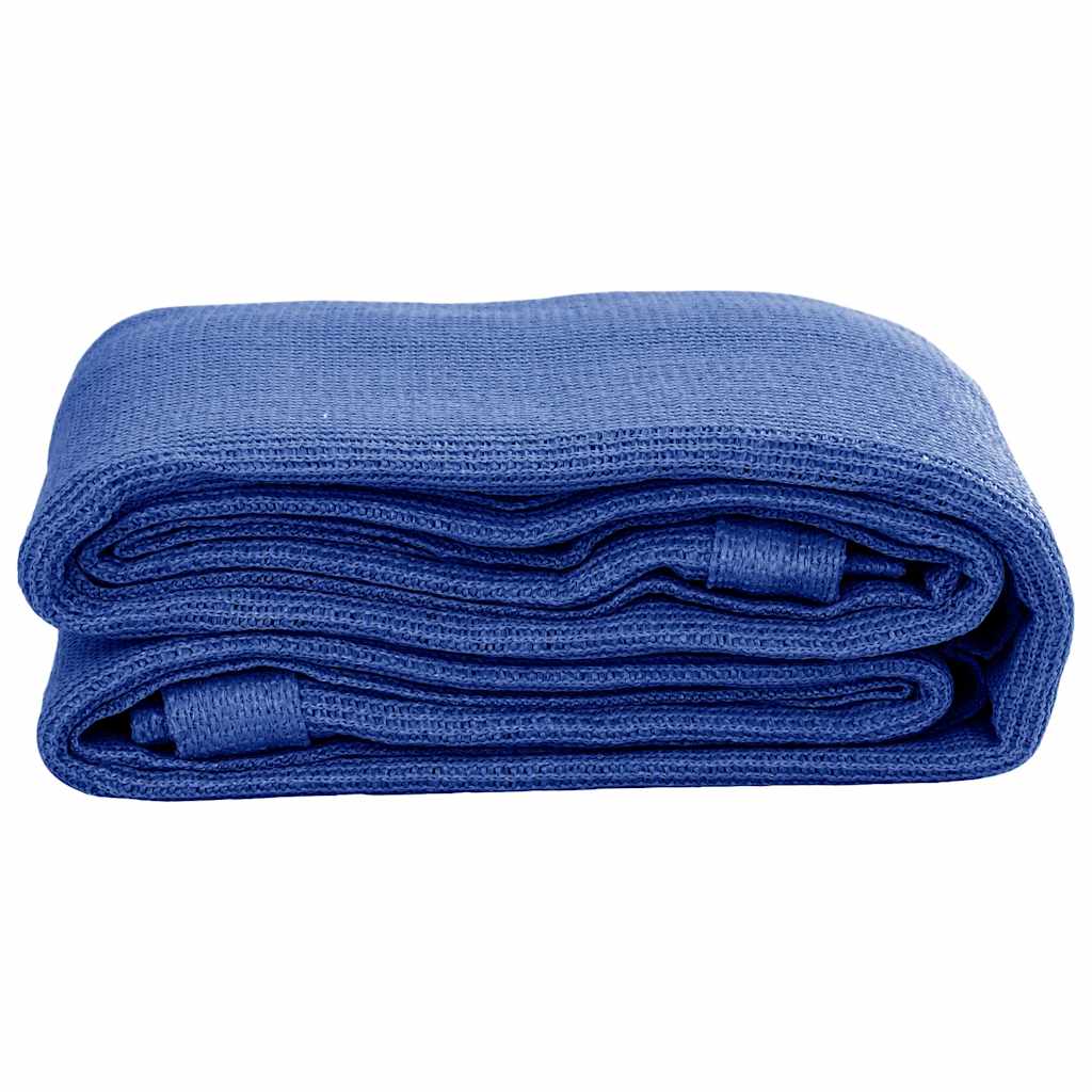 Zeltteppich 200x400 cm Blau HDPE