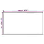 Zeltteppich 200x400 cm Blau HDPE