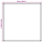 Zeltteppich 250x250 cm Blau HDPE