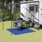 Zeltteppich 250x250 cm Blau HDPE