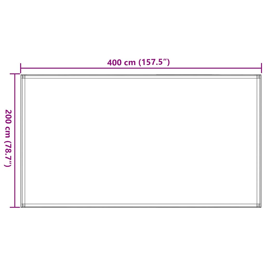 Zeltteppich 200x400 cm Taupe