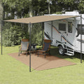 Zeltteppich 200x400 cm Taupe