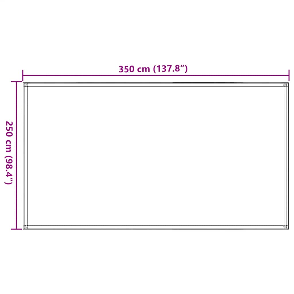 Zeltteppich 250x350 cm Taupe