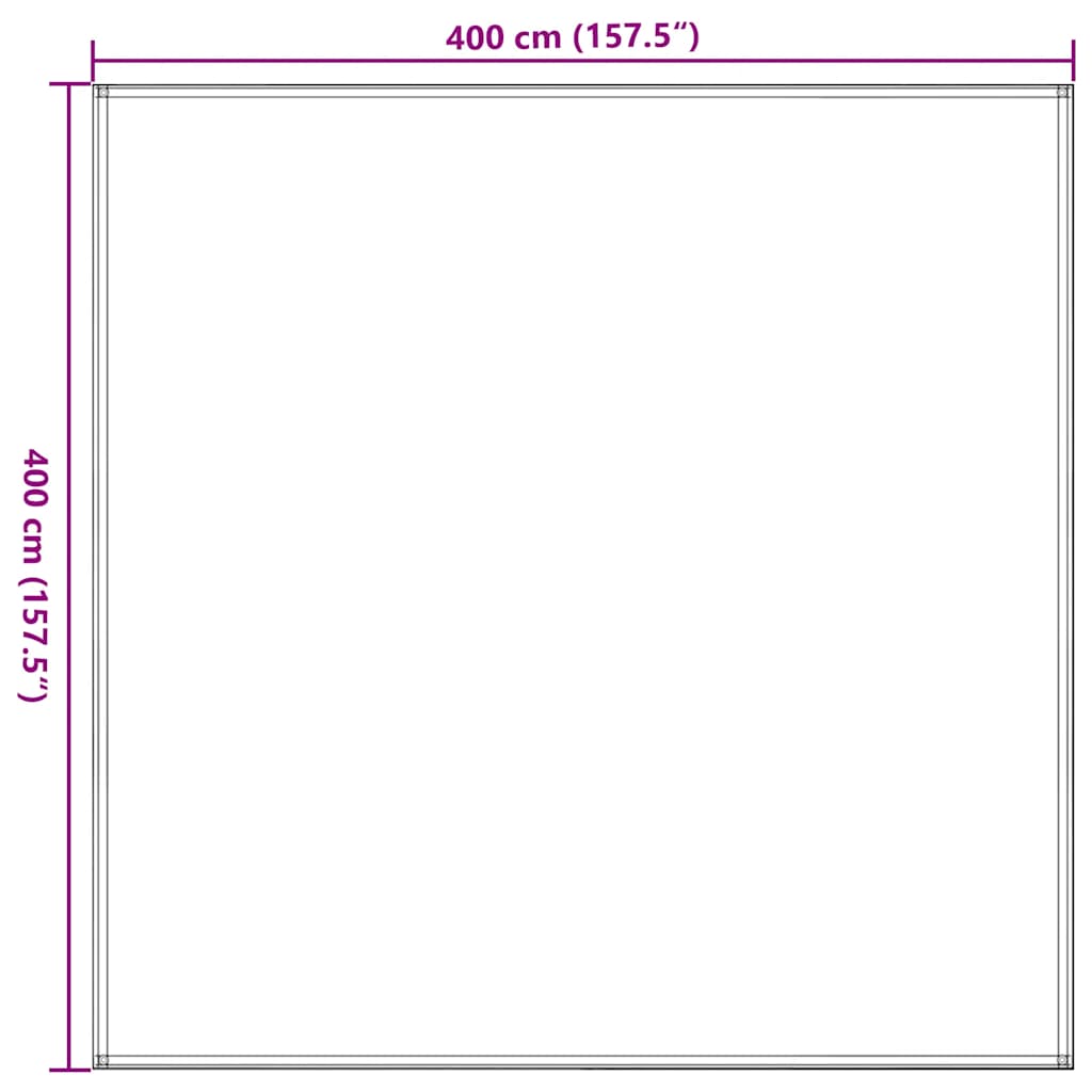 Zeltteppich 400x400 cm Taupe