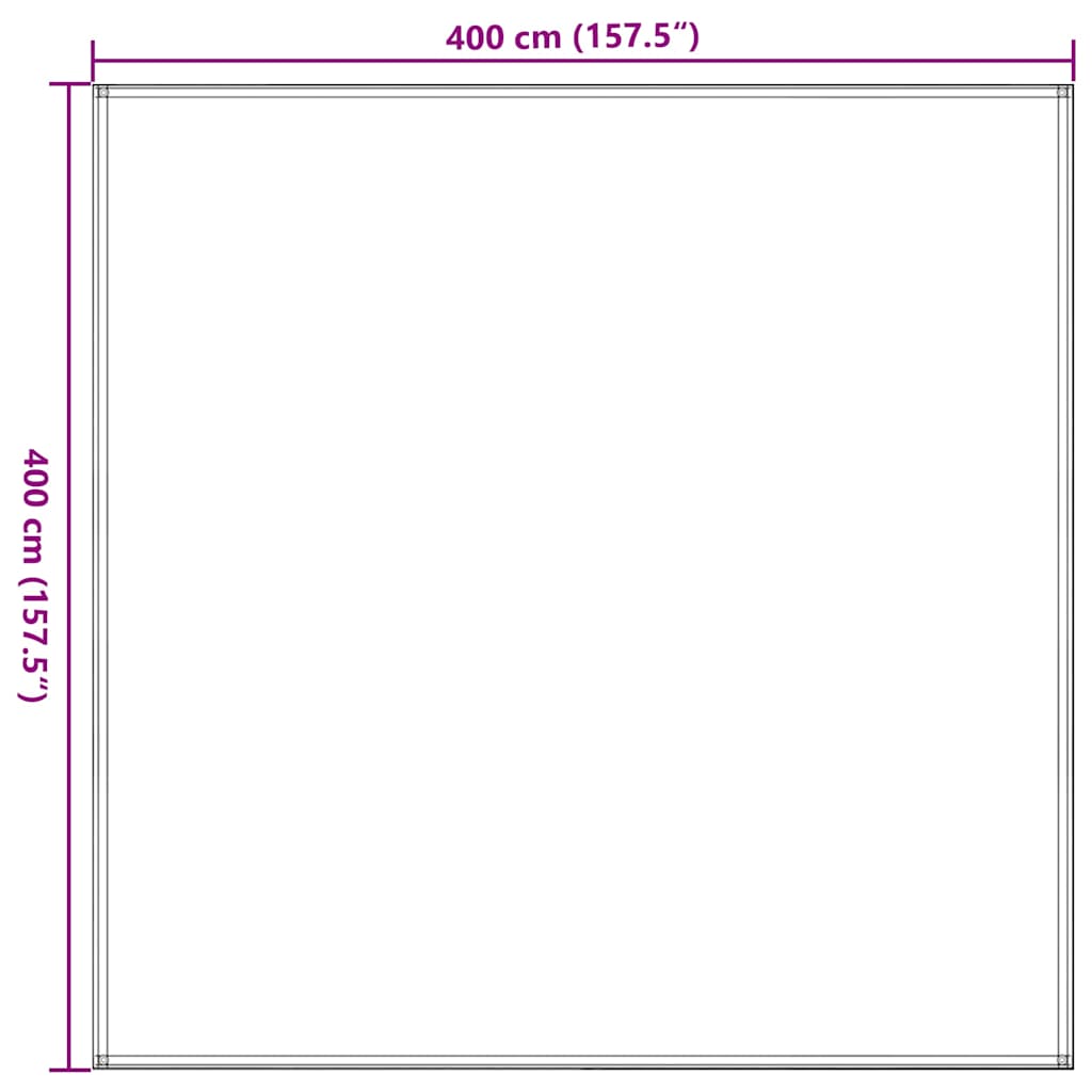 Zeltteppich 400x400 cm Beige