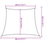 Sonnensegel 160 g/m² Beige 3/4x3 m HDPE