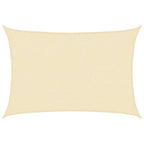 Sonnensegel 160 g/m² Creme 2x3 m HDPE