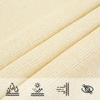 Sonnensegel 160 g/m² Creme 2x3 m HDPE