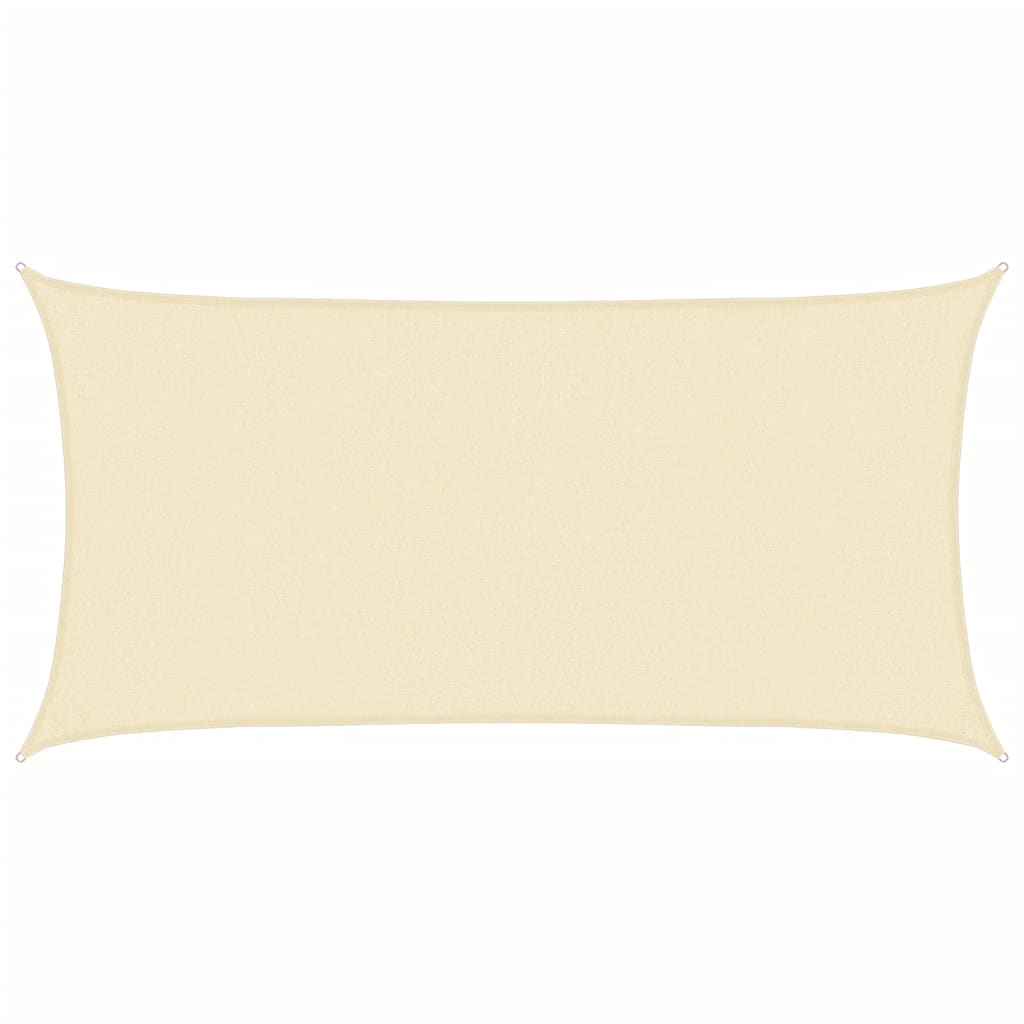 Sonnensegel 160 g/m² Creme 2x3,5 m HDPE