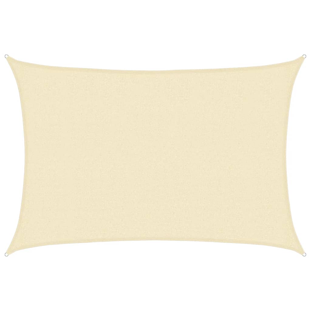 Sonnensegel 160 g/m² Creme 2,5x4 m HDPE