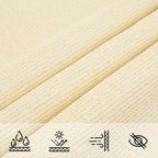 Sonnensegel 160 g/m² Creme 2,5x4 m HDPE