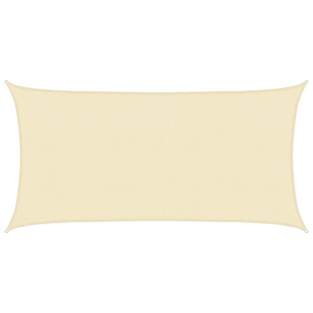 Sonnensegel 160 g/m² Creme 2,5x4,5 m HDPE