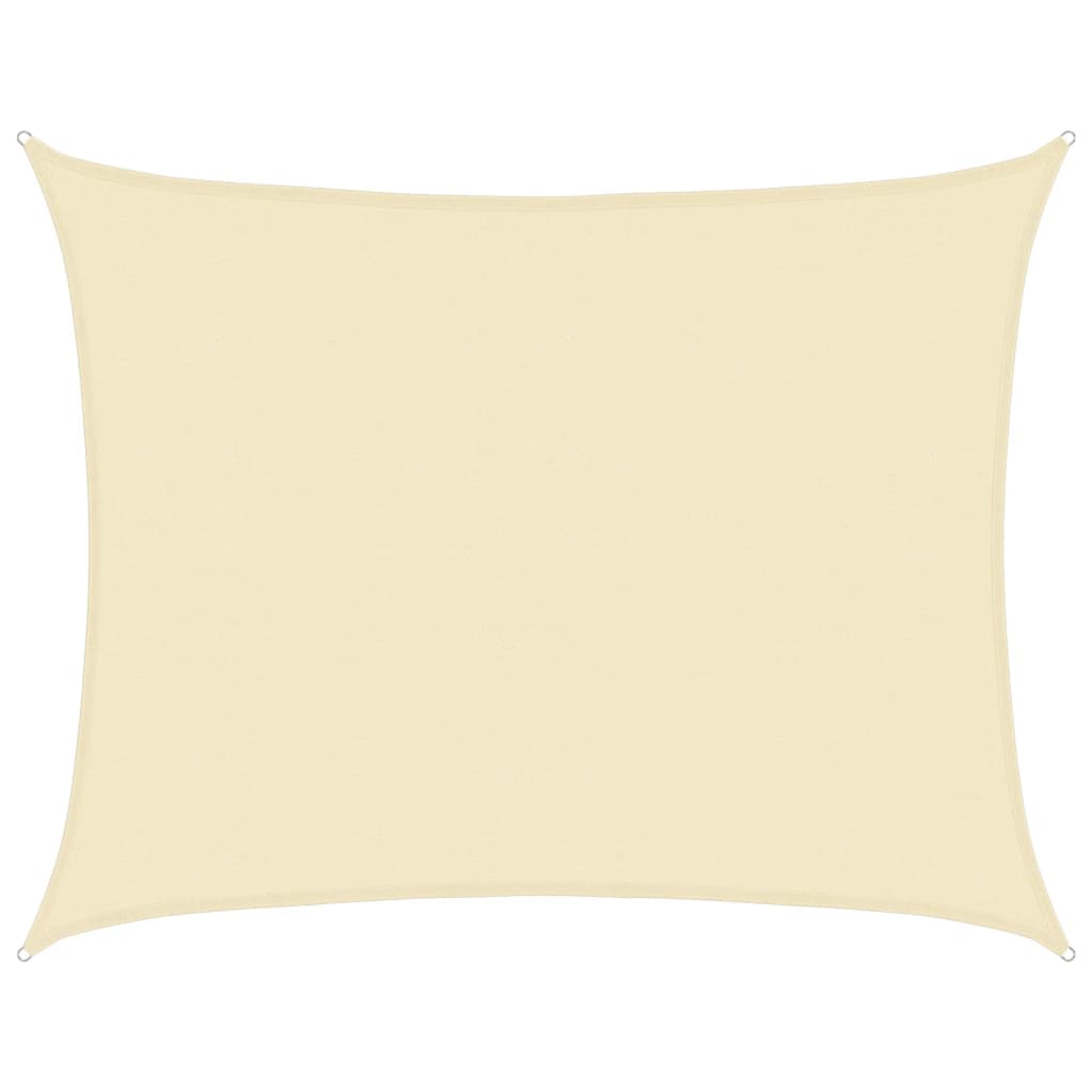 Sonnensegel 160 g/m² Creme 6x7 m HDPE