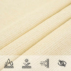 Sonnensegel 160 g/m² Creme 6x7 m HDPE