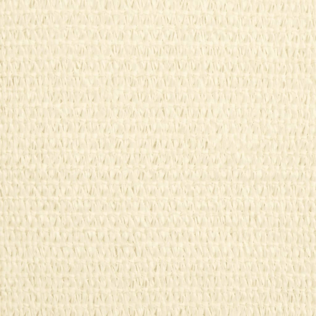 Sonnensegel 160 g/m² Creme 3,5x3,5x4,9 m HDPE