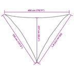 Sonnensegel 160 g/m² Creme 3,5x3,5x4,9 m HDPE