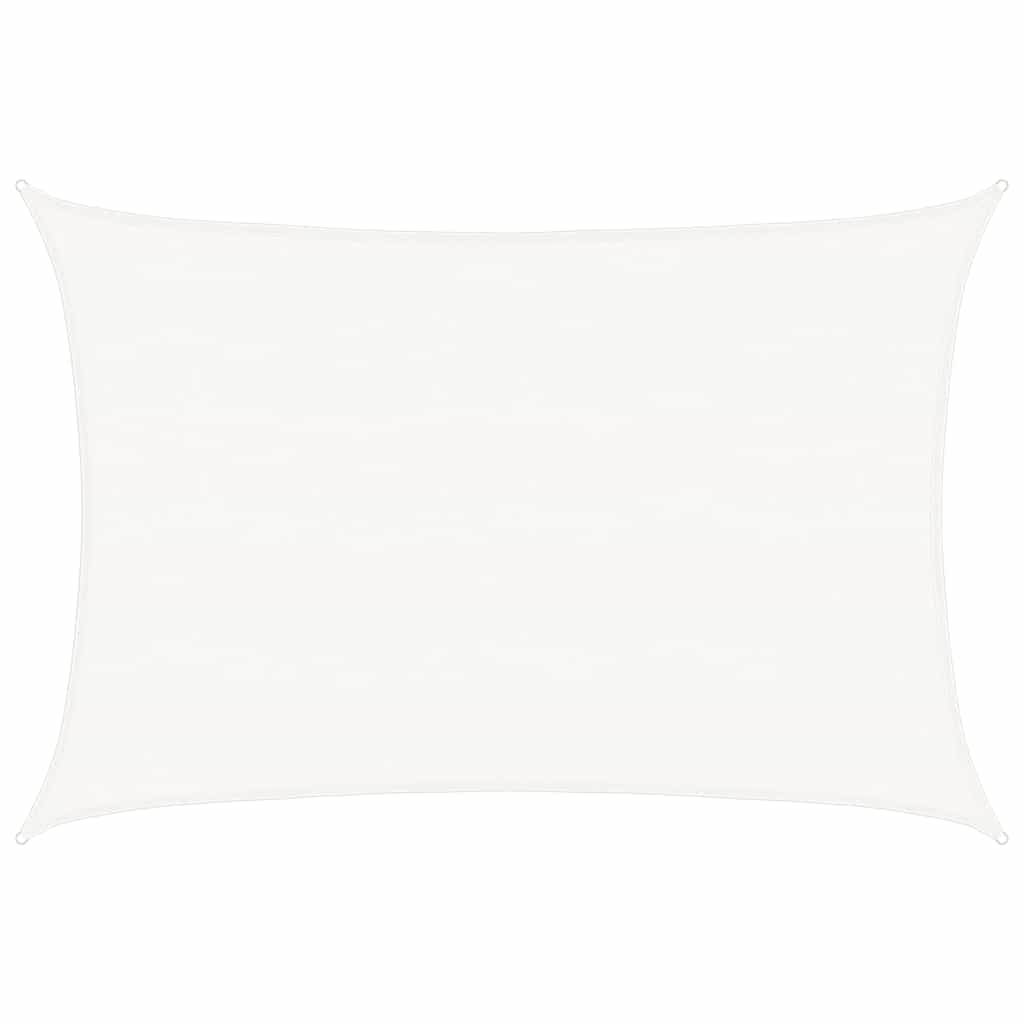 Sonnensegel 160 g/m² Weiß 5x7 m HDPE