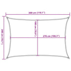 Sonnensegel 160 g/m² Hellgrün 2x3 m HDPE