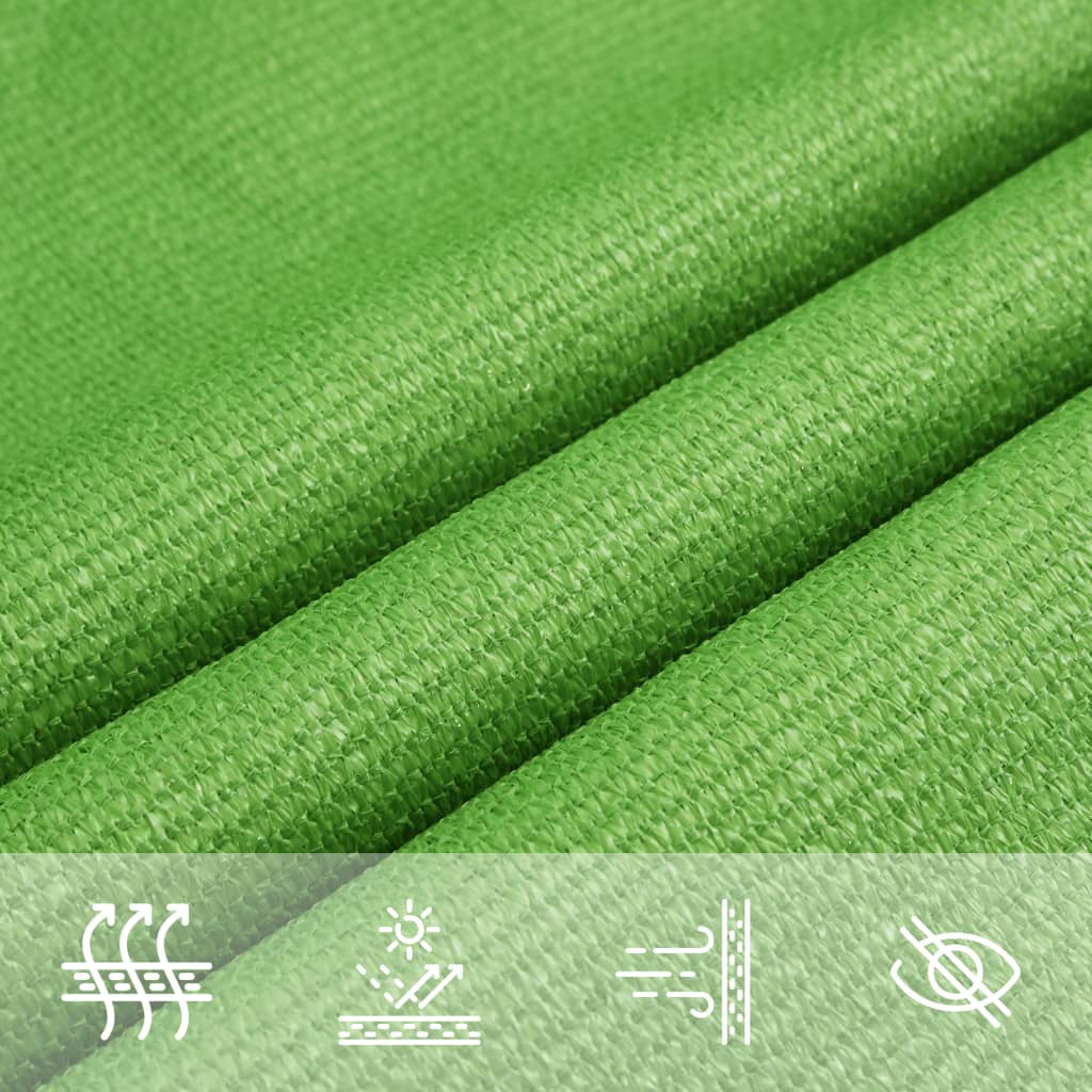 Sonnensegel 160 g/m² Hellgrün 2x5 m HDPE
