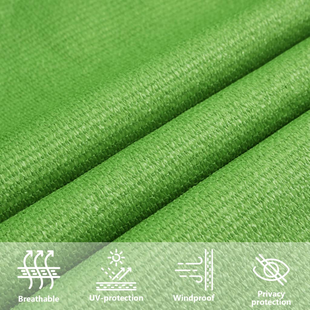 Sonnensegel 160 g/m² Hellgrün 2x5 m HDPE