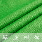Sonnensegel 160 g/m² Hellgrün 3,5x3,5x4,9 m HDPE