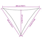 Sonnensegel 160 g/m² Terrakottarot 3,5x3,5x4,9 m HDPE