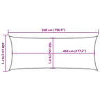 Sonnensegel 160 g/m² Taupe 2x5 m HDPE
