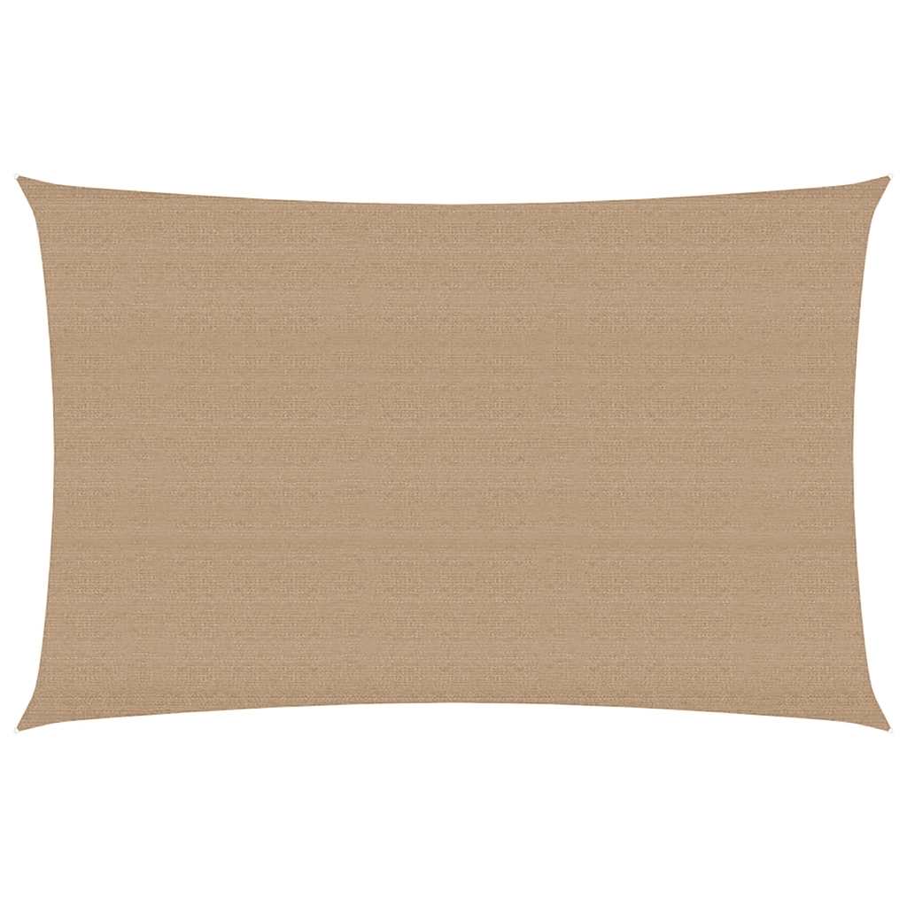 Sonnensegel 160 g/m² Taupe 3x5 m HDPE