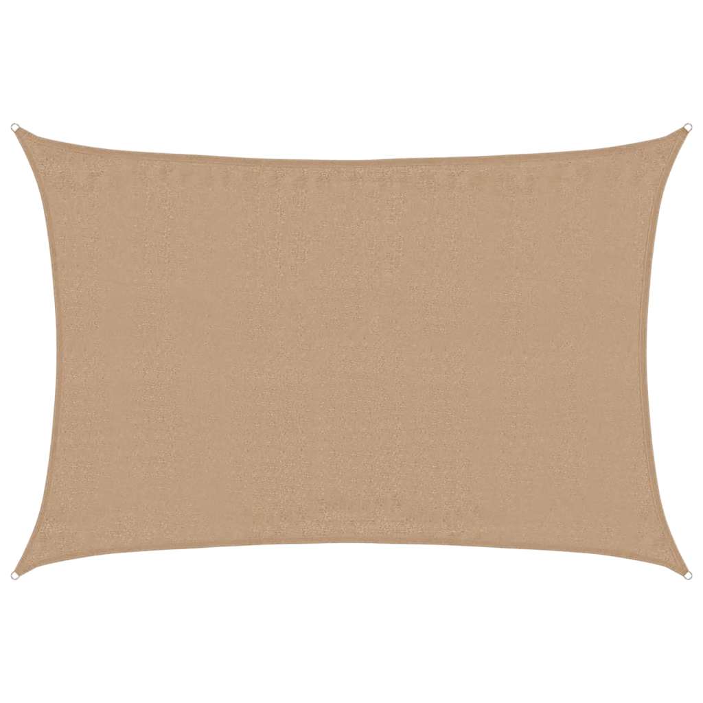Sonnensegel 160 g/m² Taupe 3,5x4,5 m HDPE