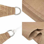 Sonnensegel 160 g/m² Taupe 5x5x6 m HDPE