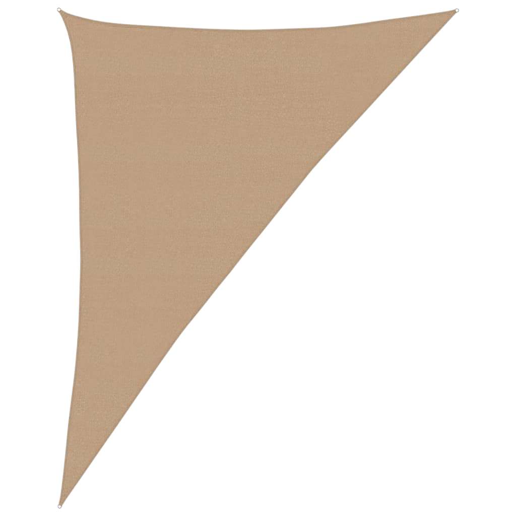 Sonnensegel 160 g/m² Taupe 4x5x6,8 m HDPE