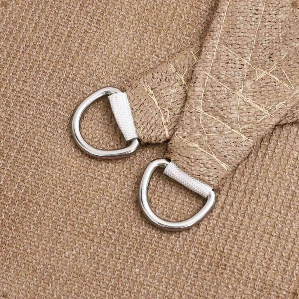 Sonnensegel 160 g/m² Taupe 4x5x6,8 m HDPE