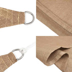 Sonnensegel 160 g/m² Taupe 4x5x6,8 m HDPE