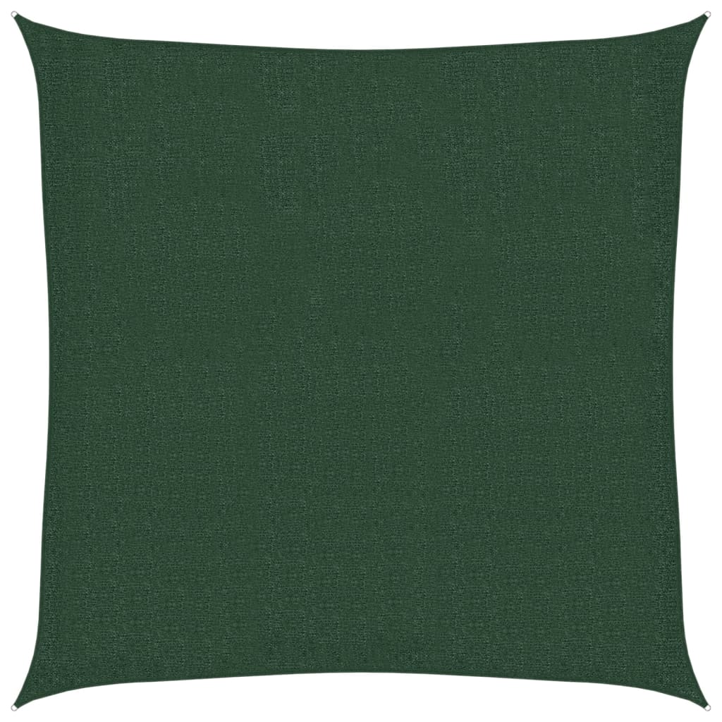 Sonnensegel 160 g/m² Dunkelgrün 3,6x3,6 m HDPE