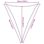 Sonnensegel 160 g/m² Dunkelgrün 5x6x6 m HDPE