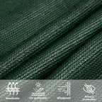 Sonnensegel 160 g/m² Dunkelgrün 5x6x6 m HDPE