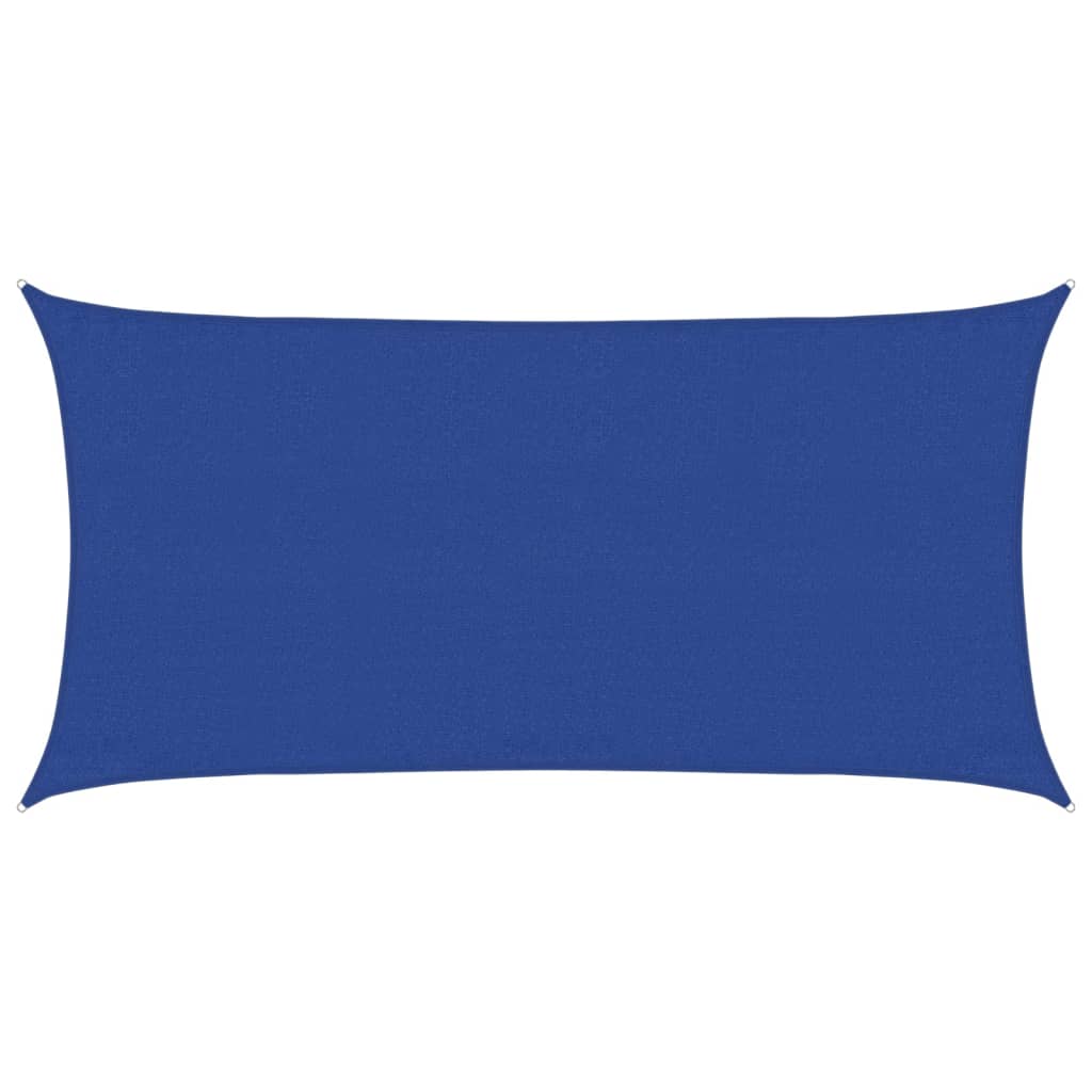 Sonnensegel 160 g/m² Rechteckig Blau 3x6 m HDPE