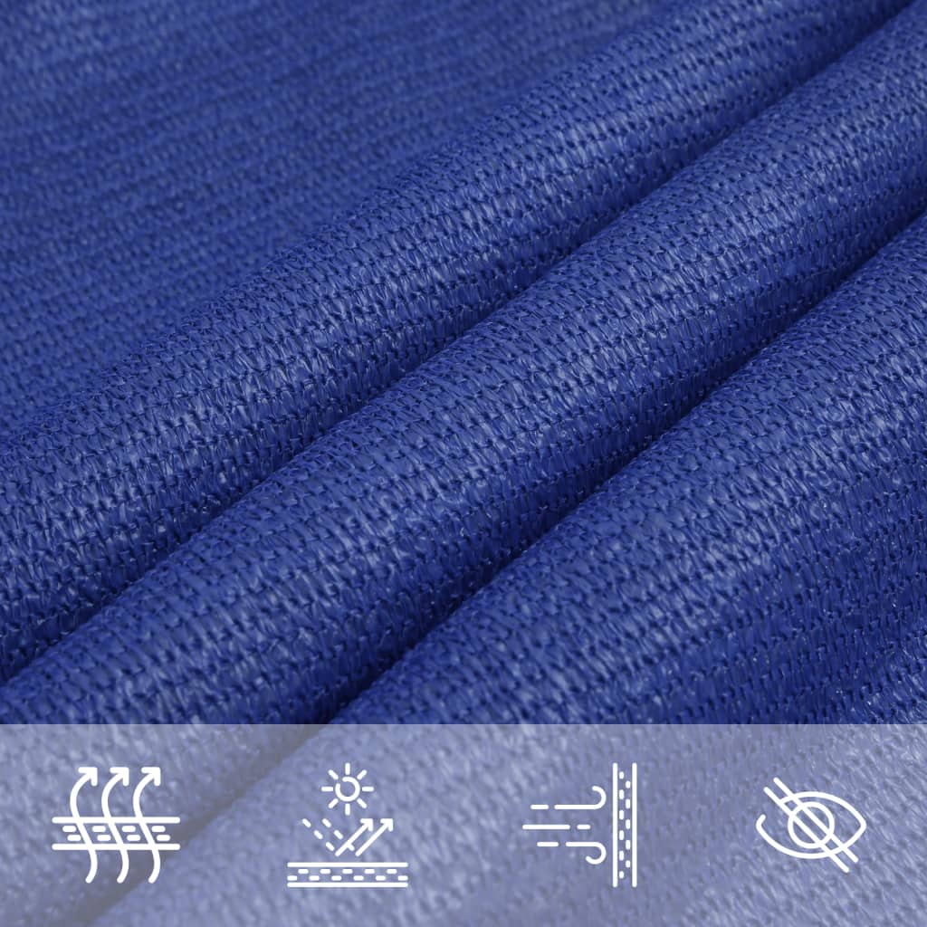 Sonnensegel 160 g/m² Rechteckig Blau 3x6 m HDPE
