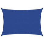 Sonnensegel 160 g/m² Rechteckig Blau 3,5x4,5 m HDPE