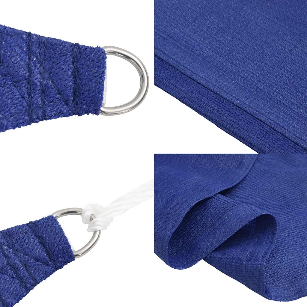 Sonnensegel 160 g/m² Rechteckig Blau 3,5x4,5 m HDPE