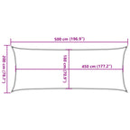 Sonnensegel 160 g/m² Gelb 2x5 m HDPE