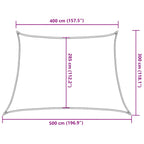 Sonnensegel 160 g/m² Trapezform Gelb 4/5x3 m HDPE