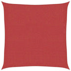 Sonnensegel 160 g/m² Rot 2,5x2,5 m HDPE