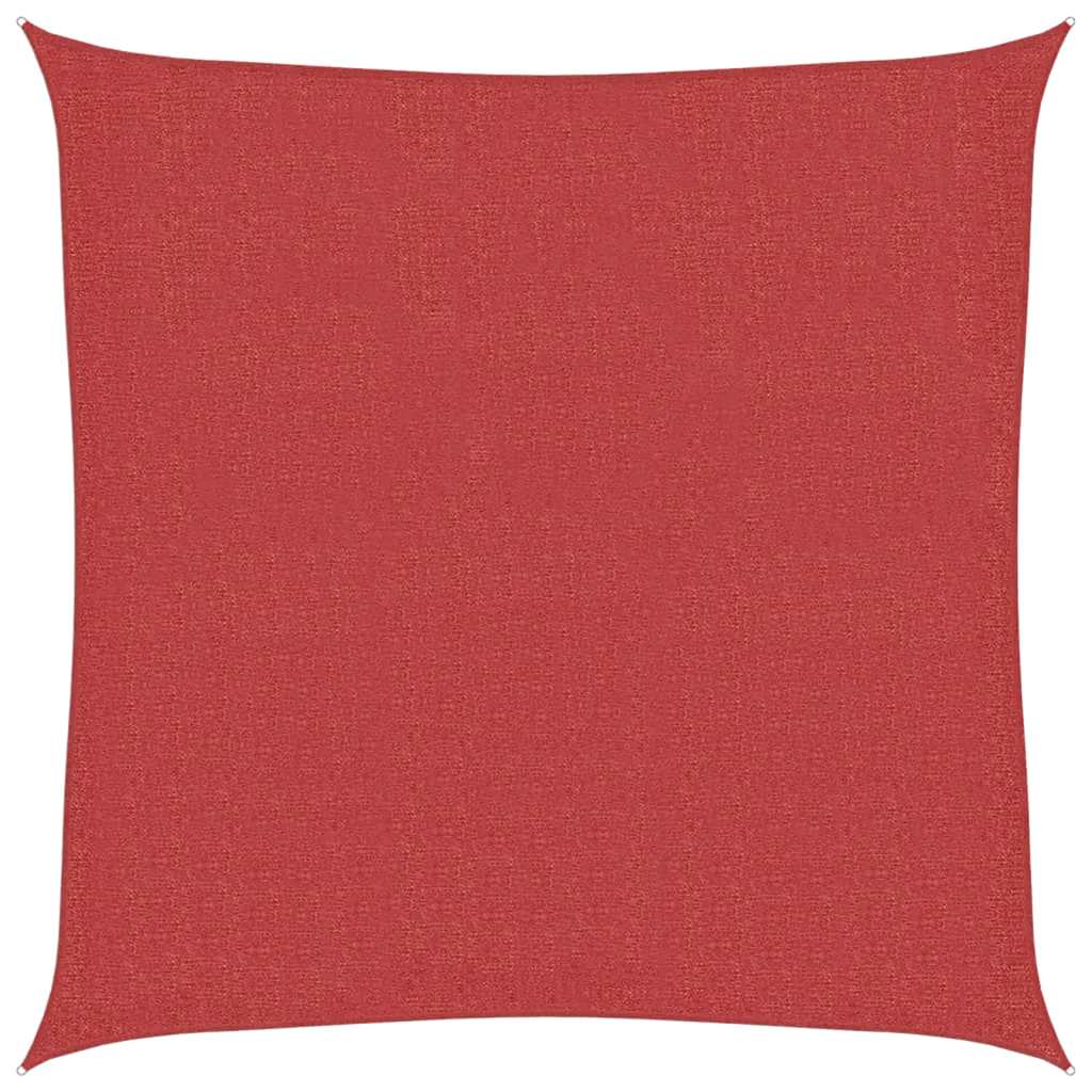 Sonnensegel 160 g/m² Rot 2,5x2,5 m HDPE