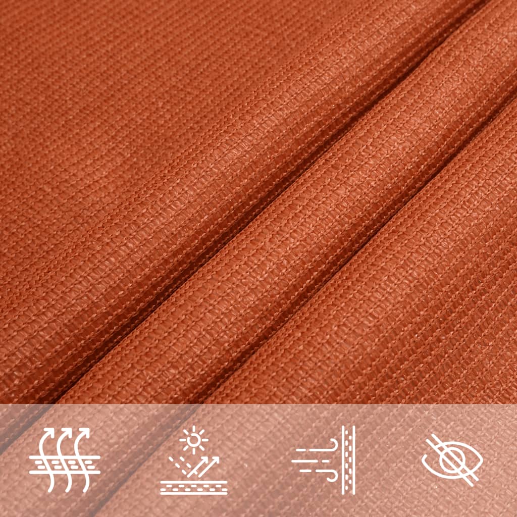 Sonnensegel 160 g/m² Orange 2,5x4,5 m HDPE