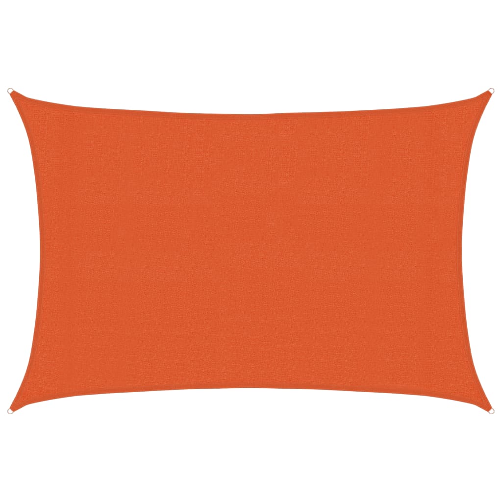 Sonnensegel 160 g/m² Rechteckig Orange 3x5 m HDPE