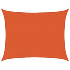 Sonnensegel 160 g/m² Rechteckig Orange 6x7 m HDPE