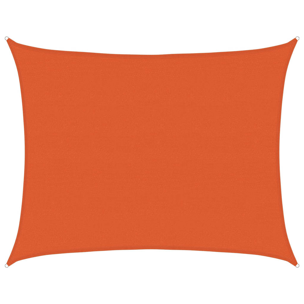 Sonnensegel 160 g/m² Rechteckig Orange 6x7 m HDPE