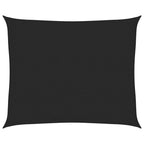 Sonnensegel 160 g/m² Schwarz 2,5x3 m HDPE